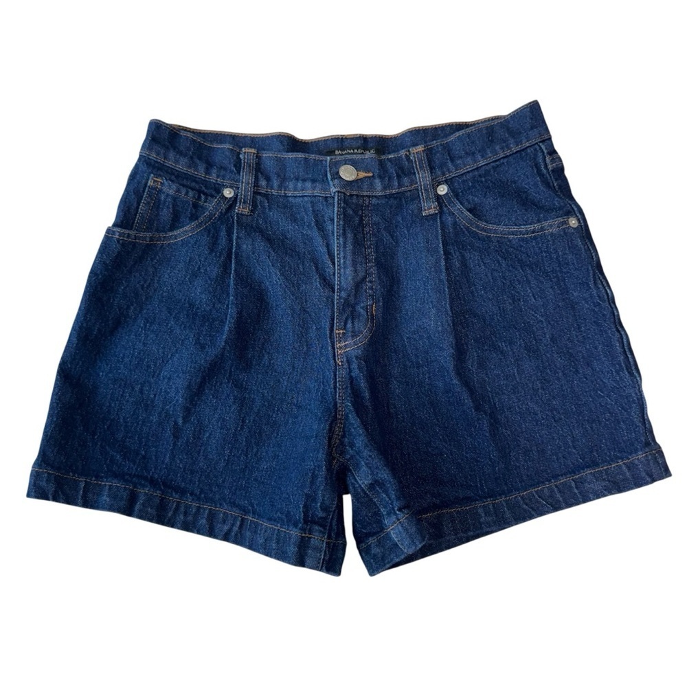 ✅ Banana Republic Dark Blue Jean Shorts size 6